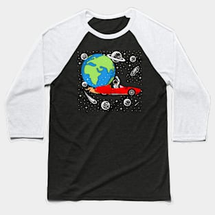 Astronaut In Space - Funny Space Car Space Exploration Crew Baseball T-Shirt